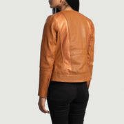 Authentic Sheepskin Leather with Aniline Finish Grain Texture &amp; Heavy-Duty Seam Stitching Detail