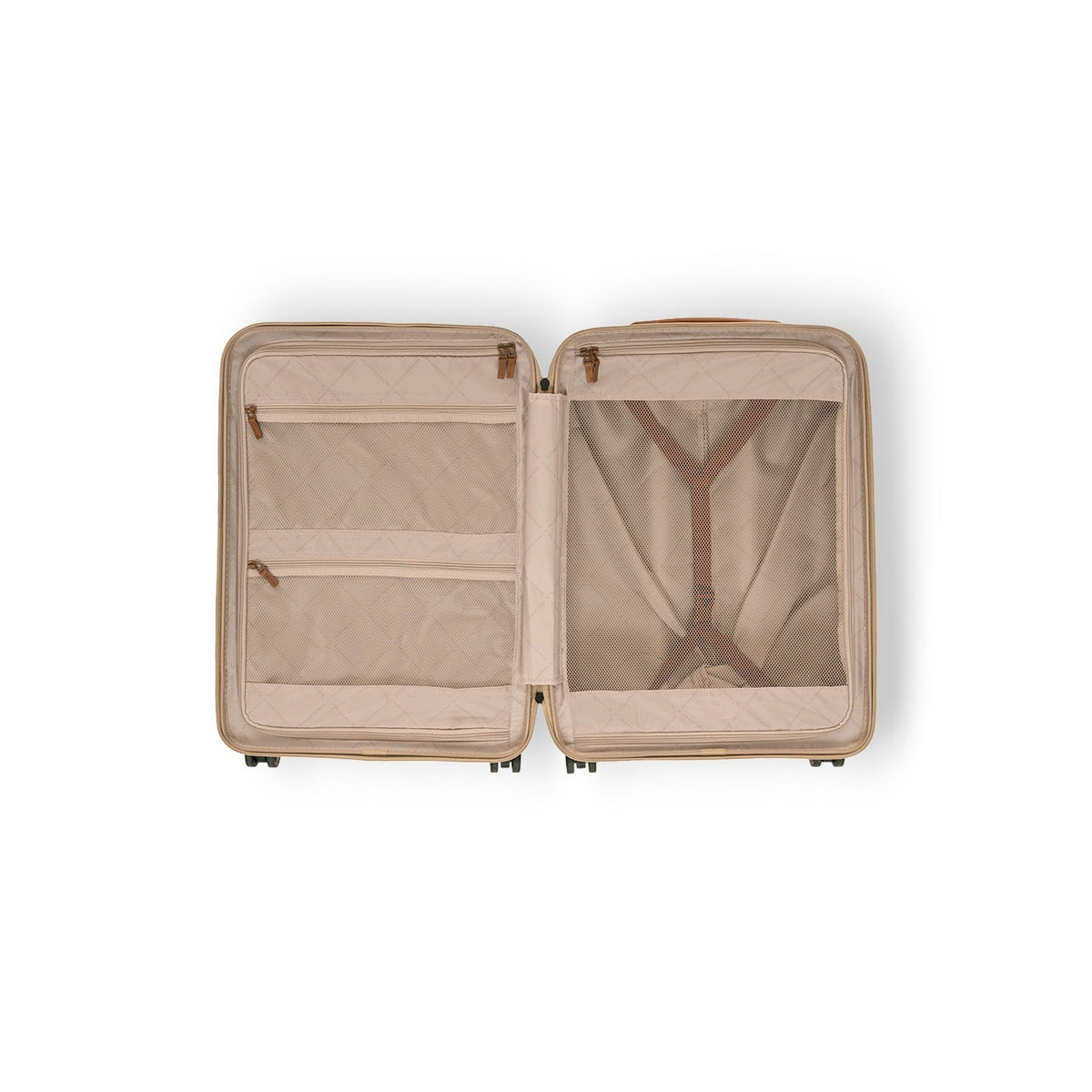 Interior View Showing Quilted Viscose Lining &amp; Dual Inside Utility Storage Pockets