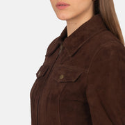 
Suzy Trucker بني جاكيت جلد نسائي – alternate product view 6