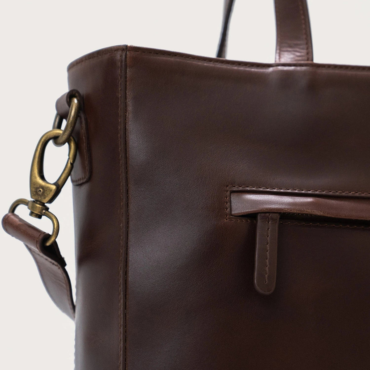 
Reinforced Leather Base with Protective Metal Studs Detail