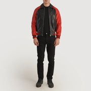 Walton Varsity جاكيت جلد رجالي – alternate product view 1