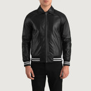 Walton Varsity جاكيت جلد رجالي – alternate product view 4