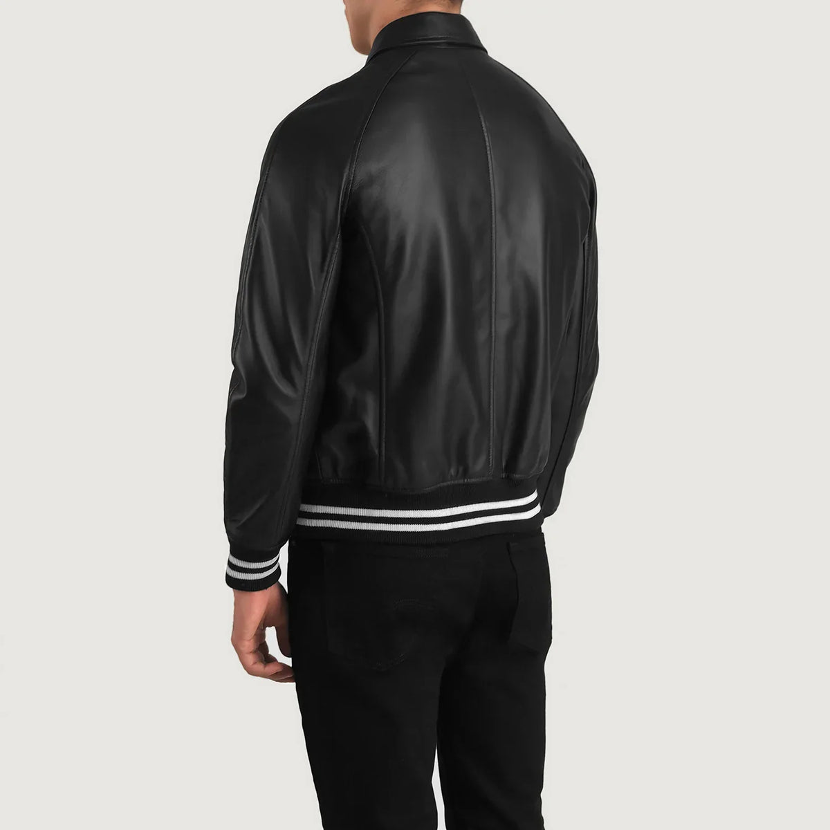 Walton Varsity جاكيت جلد رجالي – alternate product view 5