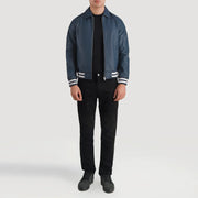 Walton Varsity جاكيت جلد رجالي – alternate product view 4