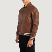 Walton Varsity جاكيت جلد رجالي – alternate product view 3