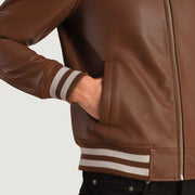 Walton Varsity جاكيت جلد رجالي – alternate product view 6