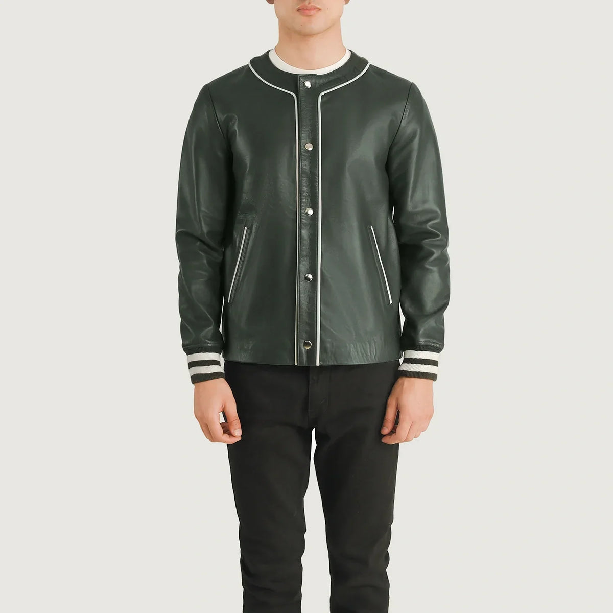 Willis Varsity جاكيت جلد رجالي – alternate product view 4