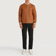 Willis Varsity جاكيت جلد رجالي – alternate product view 3