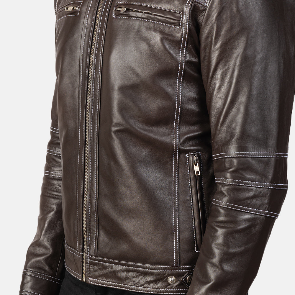 Youngster جاكيت بايكر جلد رجالي – alternate product view 6