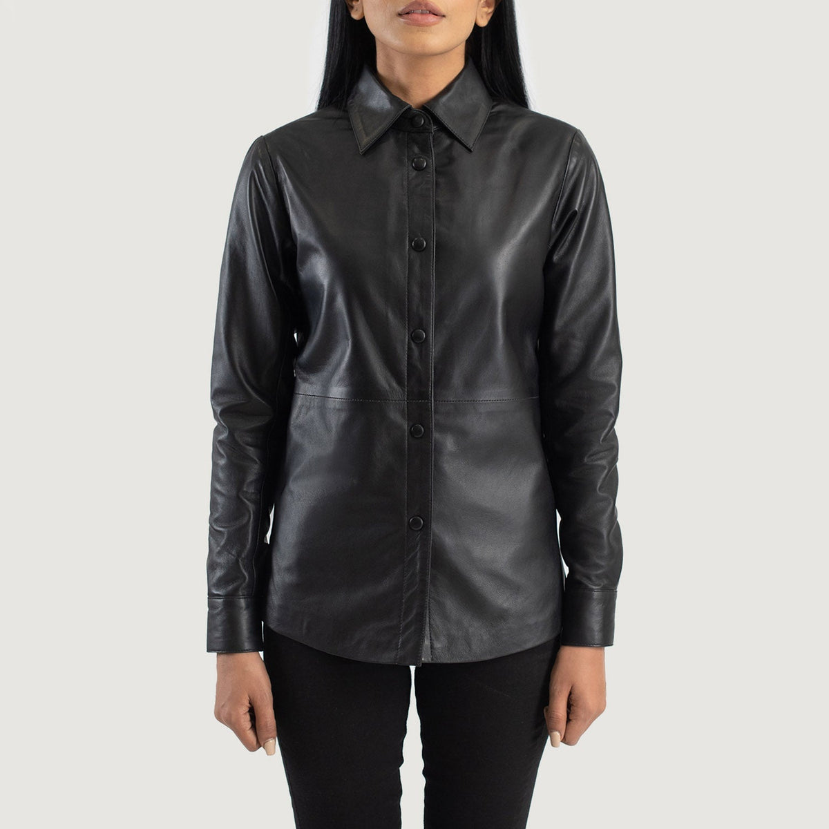 Zenith Shirt جاكيت جلد نسائي – alternate product view 4