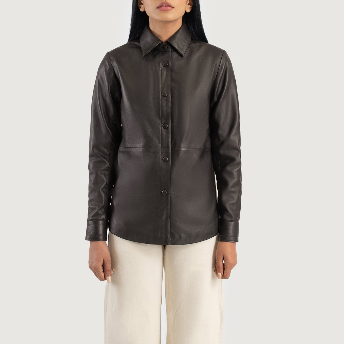 Zenith Shirt جاكيت جلد نسائي – alternate product view 4