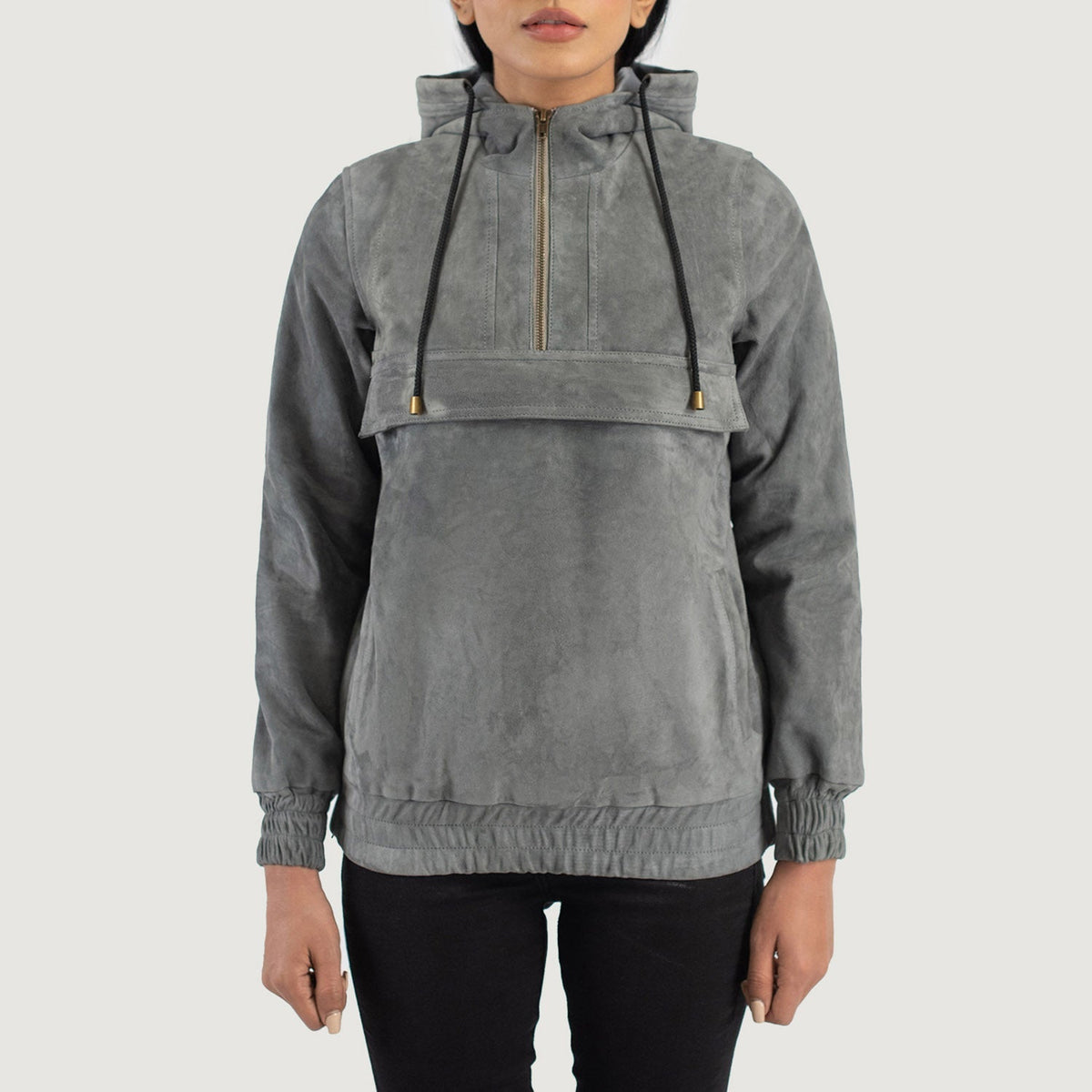 Zest Hooded Pullover جاكيت جلد نسائي – alternate product view 1